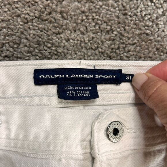 Ralph Lauren Sport Blue Label Prescott 208 White Straight Leg Jeans sz 31 - Picture 4 of 11